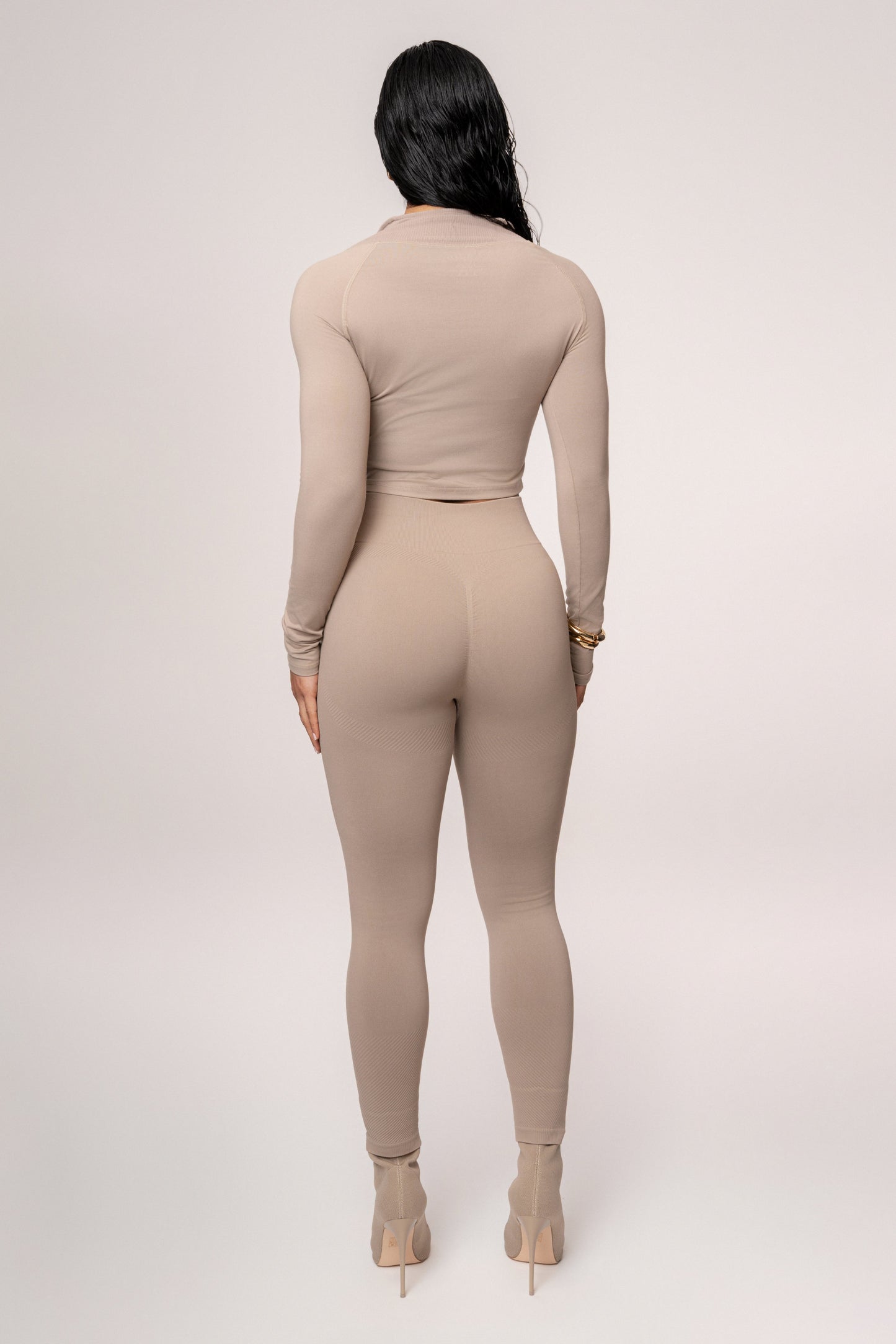 Beige Balance High Rise Leggings