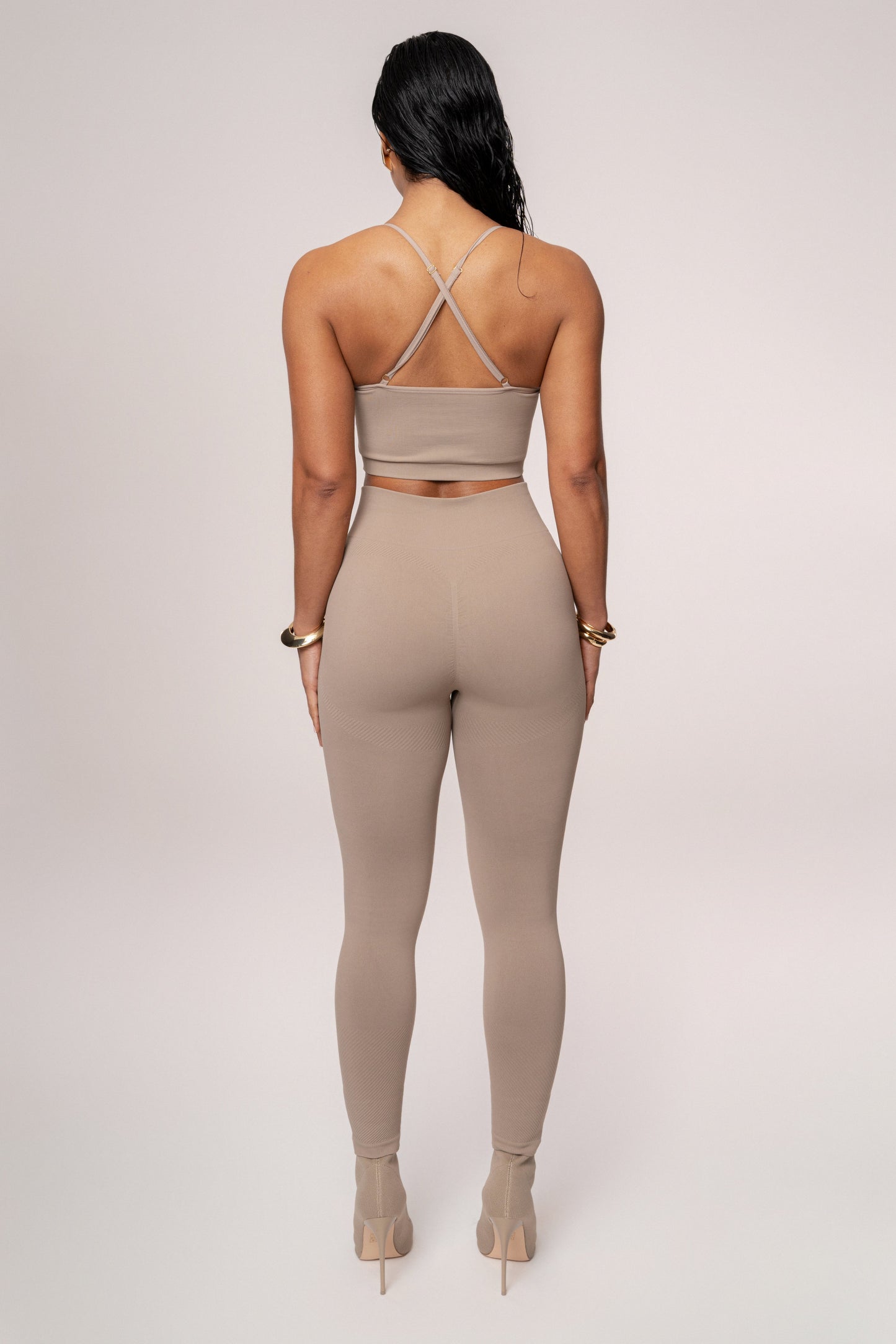 Beige Balance High Rise Leggings